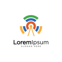 wifi network logo template