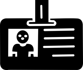 ID Card icon set. ID Card with Circle tick approved symbol. Driver's license Identification card icon symbol, vector illustration, isolated on transparent background