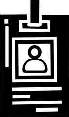 ID Card icon set. ID Card with Circle tick approved symbol. Driver's license Identification card icon symbol, vector illustration, isolated on transparent background