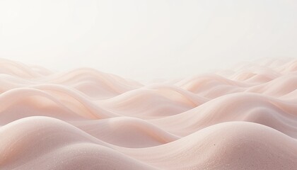 Waves of softness abstract landscape digital art minimalist environment serenity conceptual design