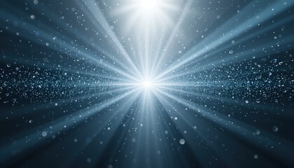Radiant light beams illuminating underwater scene ocean depths digital art mystical environment close-up view ethereal concept