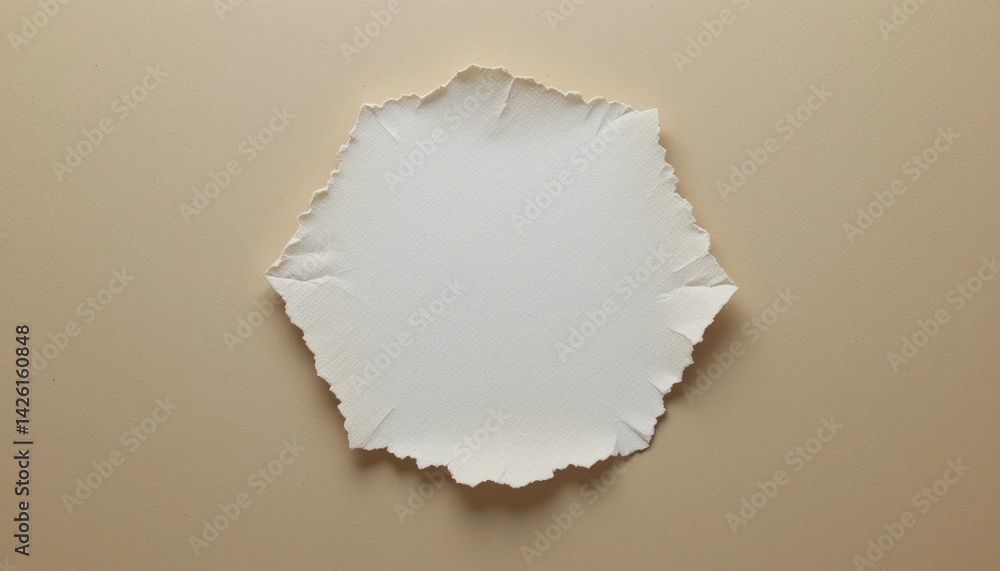 Poster tearing through boundaries creative paper torn edge design studio setting photography minimalist env