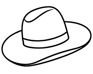 cowboy hat isolated on white