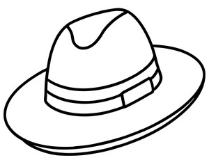 cowboy hat isolated on white