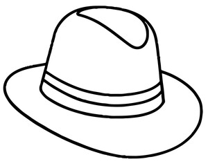 cowboy hat isolated on white