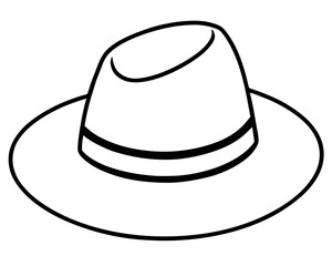 cowboy hat isolated on white