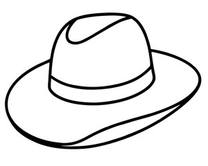 cowboy hat isolated on white