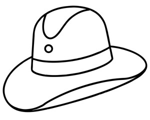 cowboy hat isolated on white