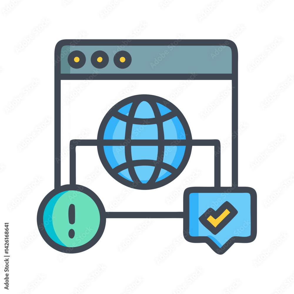 Poster website issue resolved successfully, network error and success icon
