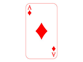 トランプのA　ダイヤ