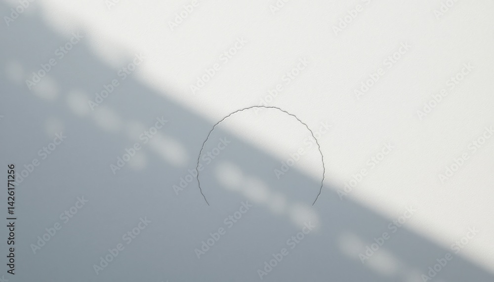 Poster exploring the abstract interplay of light and shadow on modern architecture urban environment digita