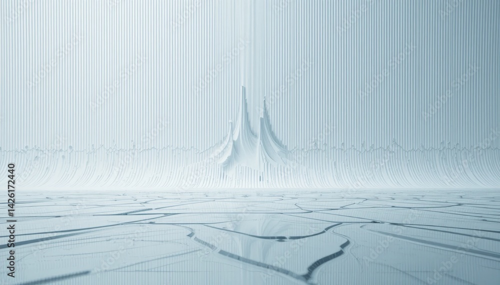 Aufkleber dynamic abstract sculpture creation futuristic art gallery visual content minimalist environment clo
