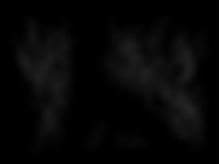 リアルな湯気(背景ブラック)