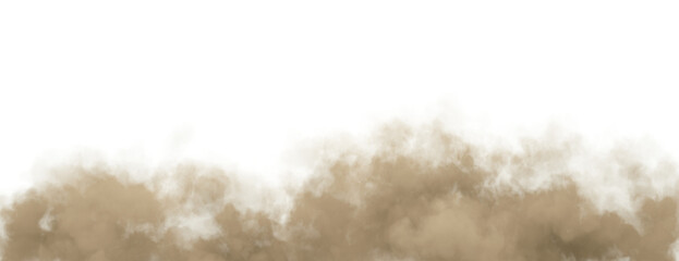 Dust sand clouds freedom floating isolated on transparent backgrounds 3d illustrations png file