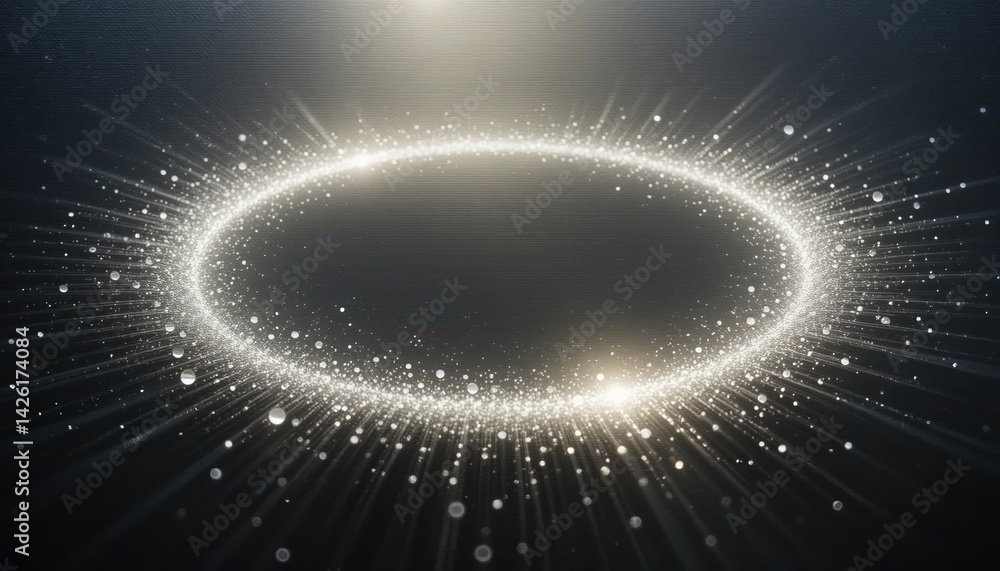 Poster captivating cosmic energy display outer space visual art dark environment abstract viewpoint celesti