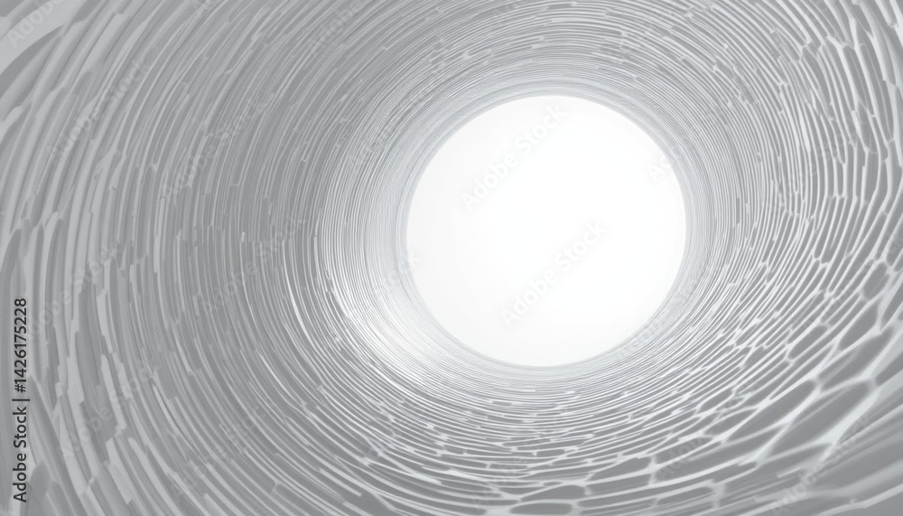 Poster exploring the depths of a circular tunnel abstract photography minimalist environment unique perspec
