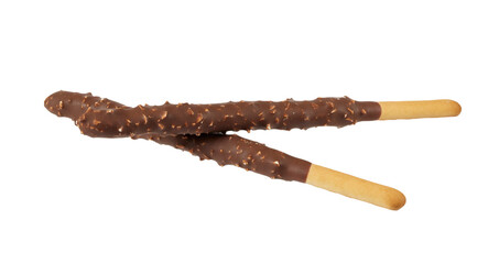 almond chocolate sticks isolated on white or transparent png
