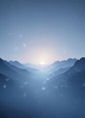 Fototapeta premium Gentle blue gradient, from deep to light, calming effect, gradation, subtle