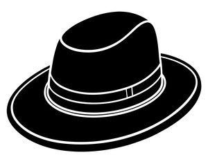 black hat vector illustration