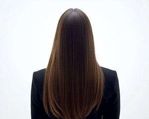 Naklejka premium Beautiful hair of a beauty, hairstyle advertising design