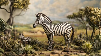 Zebra, foal, savanna, model, wildlife, background, nature, photography