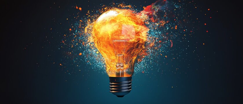 An abstract representation of innovative disruption