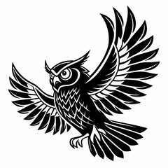 bird, eagle, vector, illustration, animal, cartoon, head, nature, wild, tattoo, hawk, wildlife, black, feather, symbol, raven, beak, drawing, art, animals, logo, design, flying, crow, falcon