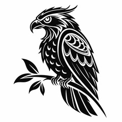 bird, eagle, vector, illustration, animal, cartoon, head, nature, wild, tattoo, hawk, wildlife, black, feather, symbol, raven, beak, drawing, art, animals, logo, design, flying, crow, falcon