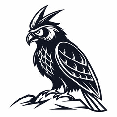 bird, eagle, vector, illustration, animal, cartoon, head, nature, wild, tattoo, hawk, wildlife, black, feather, symbol, raven, beak, drawing, art, animals, logo, design, flying, crow, falcon