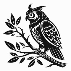 Obraz premium bird, eagle, vector, illustration, animal, cartoon, head, nature, wild, tattoo, hawk, wildlife, black, feather, symbol, raven, beak, drawing, art, animals, logo, design, flying, crow, falcon