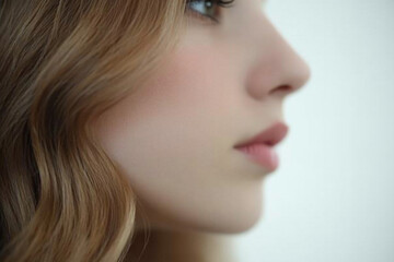 Fototapeta premium Beautiful hair of a beauty, hairstyle advertising design