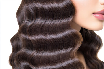 Fototapeta premium Beautiful hair of a beauty, hairstyle advertising design