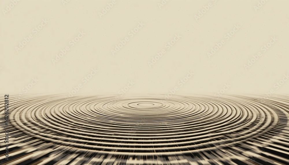 Poster rippling water patterns tranquil environment abstract visualization serene atmosphere close-up persp