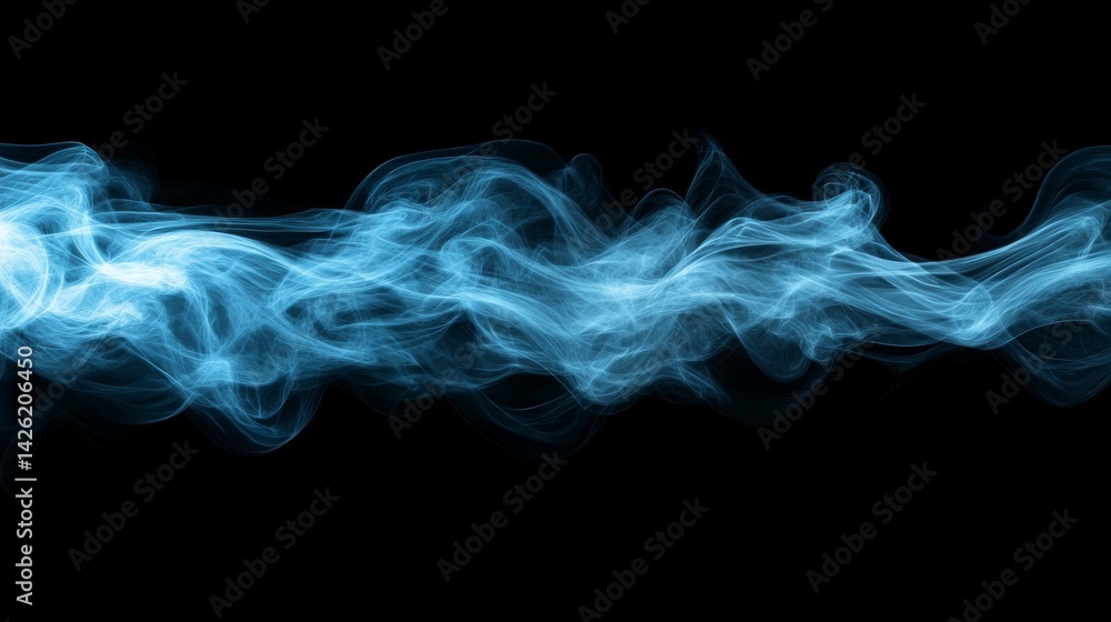 Aufkleber a glowing blue streak moves horizontally against a dark background, creating a sense of motion and e