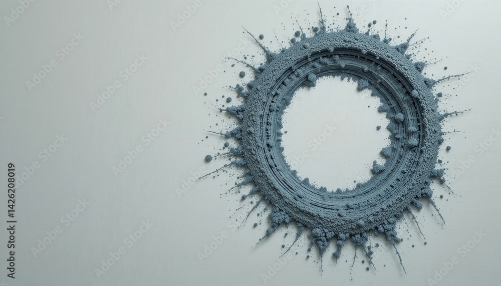 Poster creative splash of gray paint action artistic studio abstract art minimalist environment close-up vi