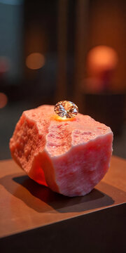 diamond pearl on table