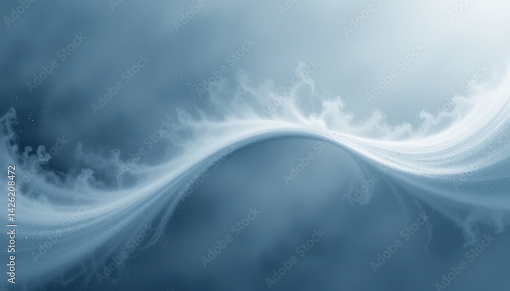 Poster captivating serene wave patterns ocean surface digital art tranquil environment abstract viewpoint f