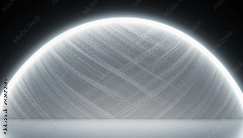 Poster dynamic light showcase event futuristic space visual art content minimalist environment close-up vie