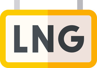 lng illustration on a white background   