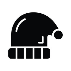 Grab this amazing glyph style icon of santa hat