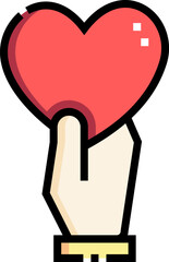 love illustration on a white background  