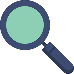 magnifying glass illustration on a white background     