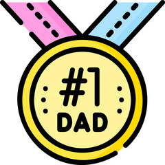 medal illustration on a white background   