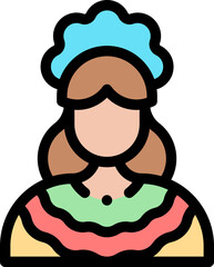 mexican illustration on a white background   