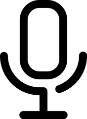 microphone illustration on a white background     