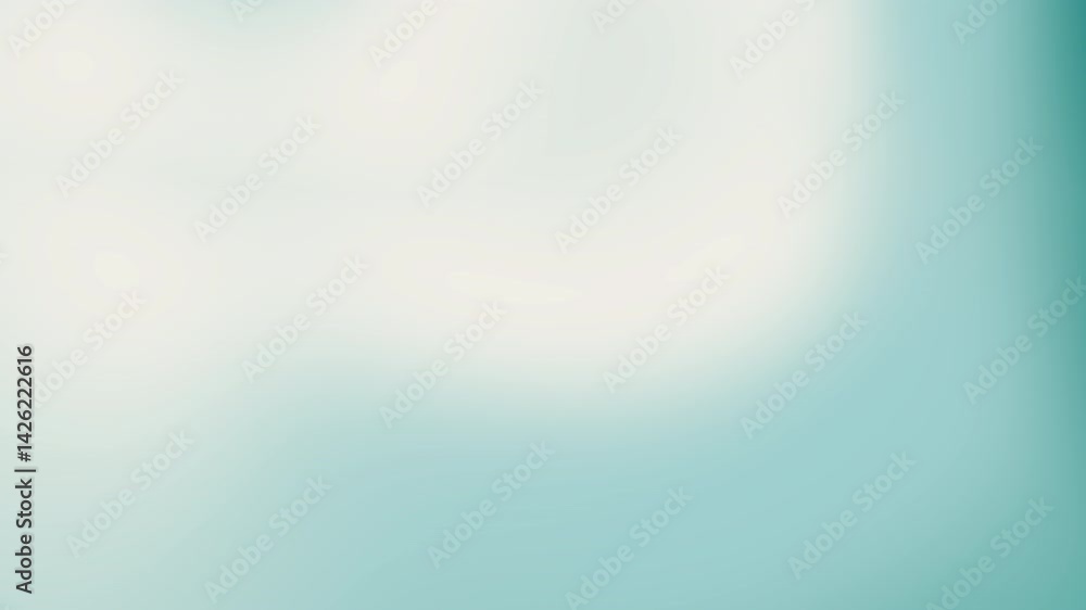 Poster a soothing gradient background blending soft teal hues, creating a serene and calming atmosphere.