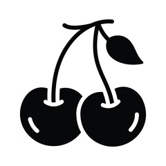 Here is a handy glyph style icon showing cherries