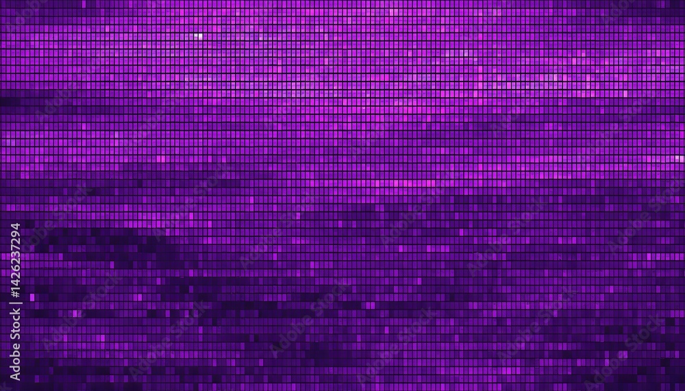 Poster purple abstract pixel texture vibrant tv pattern backdrop with square noise effect, embracing an ele
