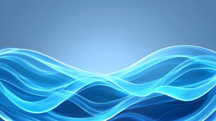 Fototapeta premium Abstract blue wave background design