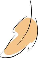 Falling Leaf Logo Decorative Gentle Illustration Simple Design